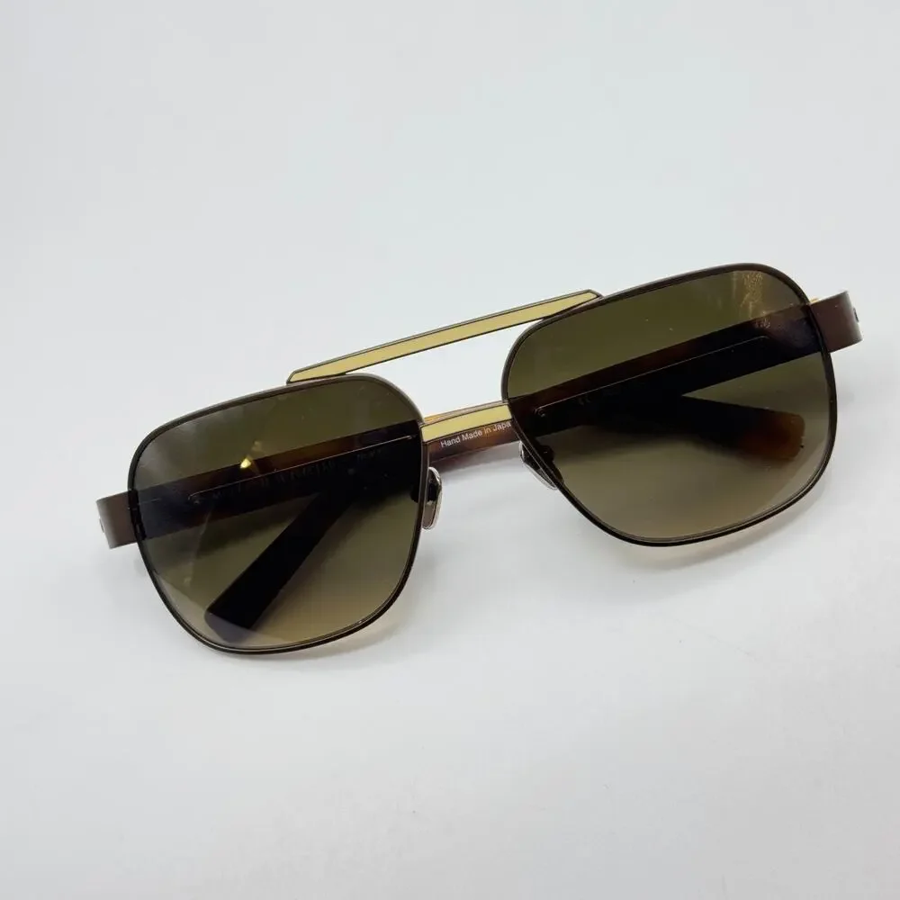 Robert Marc Sunglasses Bon 674 Brown Aviator Frame Gradient Lens 60-16-140mm